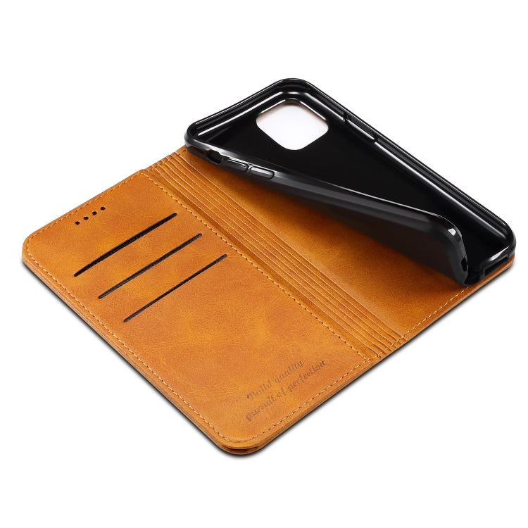 Suteni Calf Texture Horizontal Flip Leather Case with Holder & Card Slots & Wallet for iPhone 11 Pro(Brown) by Suteni