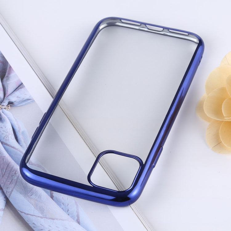 Transparent TPU Anti-Drop And Waterproof Mobile Phone Protective Case for iPhone 11 Pro(Blue) by buy2fix