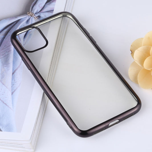 Transparent TPU Anti-Drop And Waterproof Mobile Phone Protective Case for iPhone 11(Black) by buy2fix