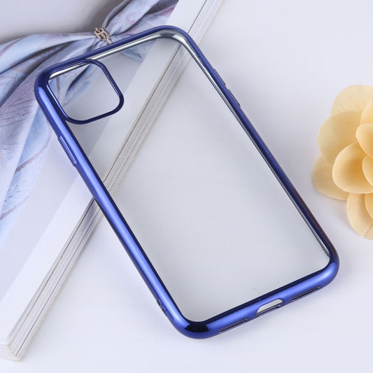 Transparent TPU Anti-Drop And Waterproof Mobile Phone Protective Case for iPhone 11(Blue) by buy2fix