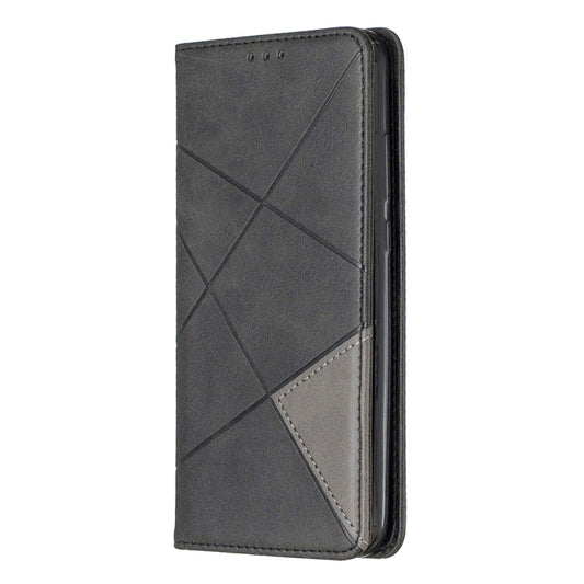 Rhombus Texture Horizontal Flip Magnetic Leather Case with Holder & Card Slots For Huawei P Smart+ 2019 / Honor 10i (Honor 20 lite)(Black) by buy2fix