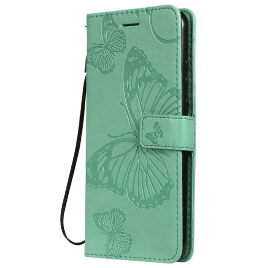 Pressed Printing Butterfly Pattern Horizontal Flip PU Leather Case with Holder & Card Slots & Wallet & Lanyard For Huawei P20 Lite 2019 / Nova 5i(Green) by buy2fix