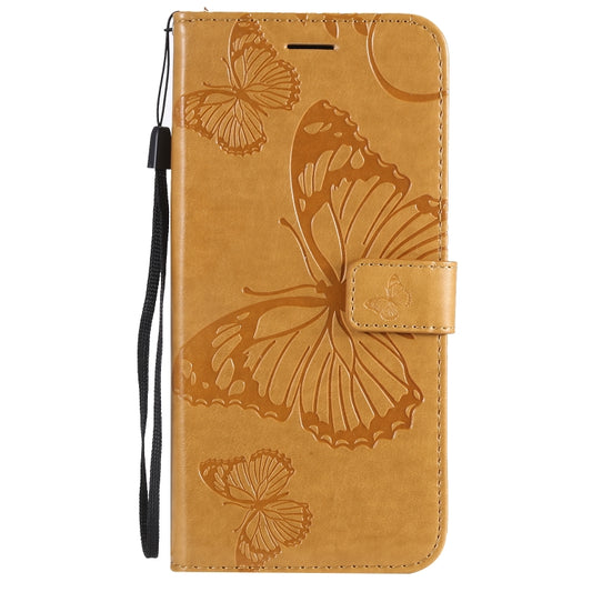 Pressed Printing Butterfly Pattern Horizontal Flip PU Leather Case with Holder & Card Slots & Wallet & Lanyard For Huawei P Smart Z / Y9 Prime 2019(Yellow) by buy2fix