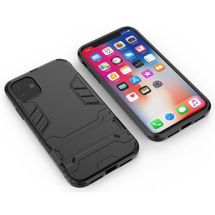 Shockproof PC + TPU Case with Holder for 11(Black) by buy2fix