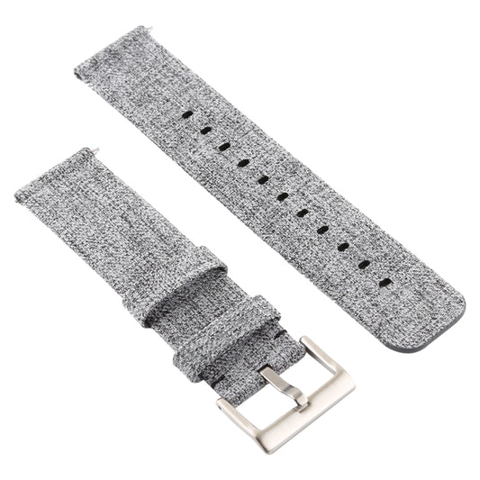 Simple Fashion Canvas Watch Band for Fitbit Versa / Versa 2(Grey) by buy2fix