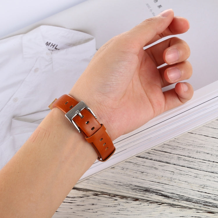 Smart Watch Shiny Leather Watch Band for Fitbit Alta(Pink) by buy2fix