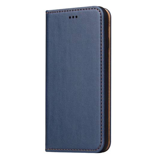 For iPhone SE 2022 / SE 2020 / 8 / 7 Fierre Shann PU Genuine Leather Texture Horizontal Flip Leather Case with Holder & Card Slots & Wallet(Blue) by FIERRE SHANN