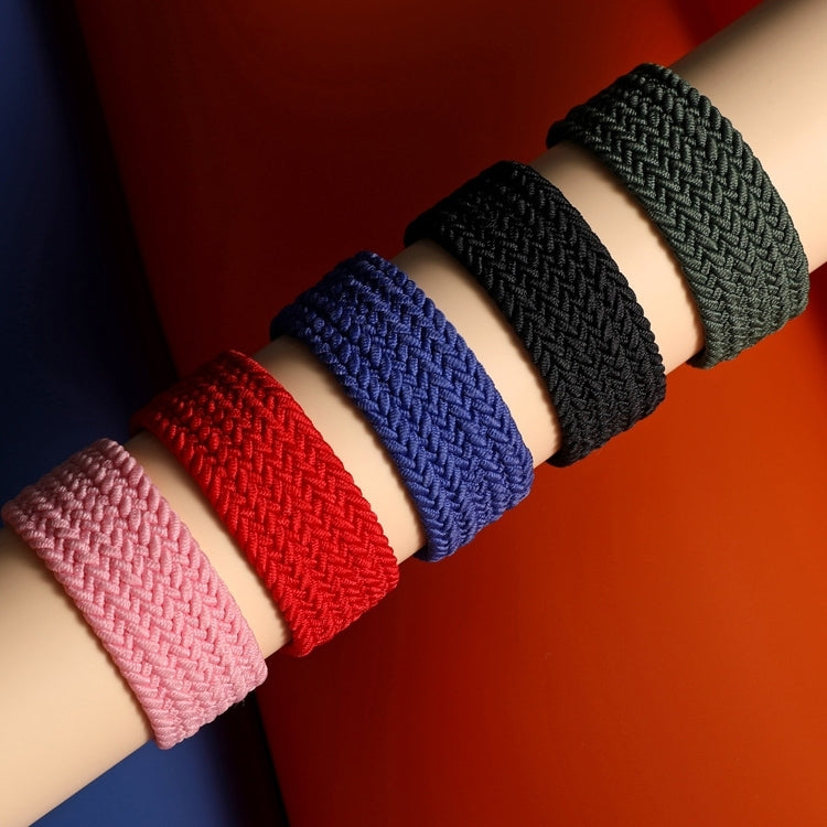 22mm Universal Nylon Weave Watch Band (Black White) by buy2fix