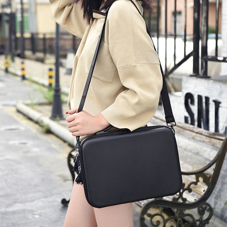 LS4456 Portable Drone PU Shoulder Storage Bag Handbag for DJI Mavic Mini 2(Black + Black Liner) by buy2fix