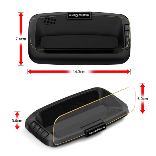 C5 OBD2 + GPS Mode Car HUD Head-up Display Water Temperature / Vehicle Speed / Voltage by buy2fix
