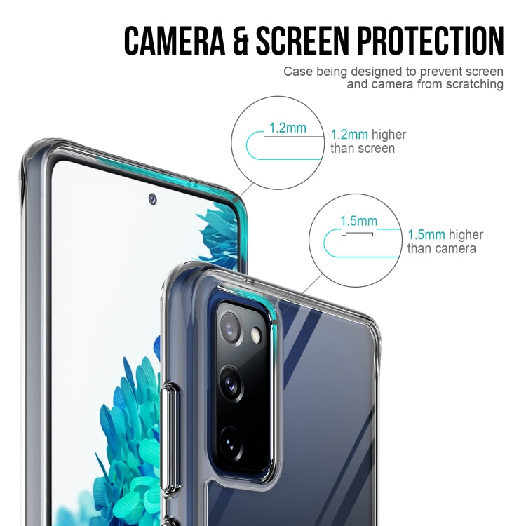For Samsung Galaxy S20 FE Scratchproof TPU + Acrylic Space Protective Case(Transparent) by buy2fix