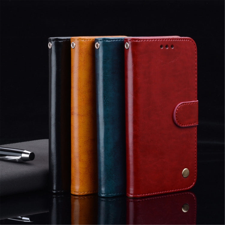 For Xiaomi Redmi 9C Business Style Oil Wax Texture Horizontal Flip Leather Case, with Holder & Card Slots & Wallet(Red) by buy2fix