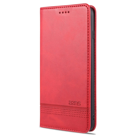 AZNS Magnetic Calf Texture Horizontal Flip Leather Case with Card Slots & Holder & Wallet For iPhone 8 / 7(Red) by AZNS