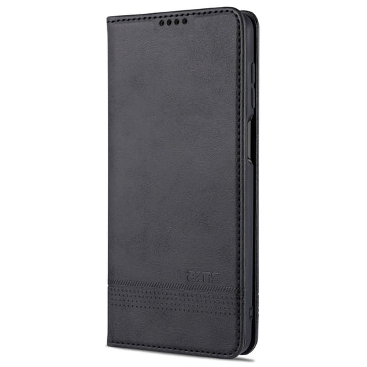 For Xiaomi Redmi Note 9 Pro / Note 9s AZNS Magnetic Calf Texture Horizontal Flip Leather Case with Card Slots & Holder & Wallet(Black) by AZNS