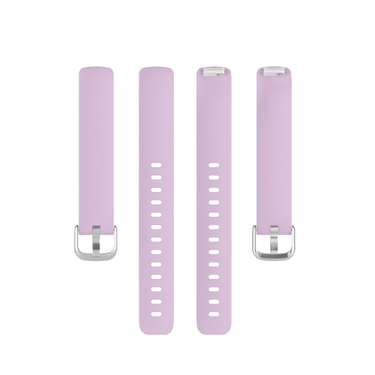 For Fitbit Inspire 2 TPE Watch Band, Size:S(Light Purple) by buy2fix