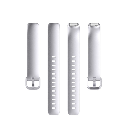 For Fitbit Inspire 2 TPE Watch Band, Size:S(Silver) by buy2fix