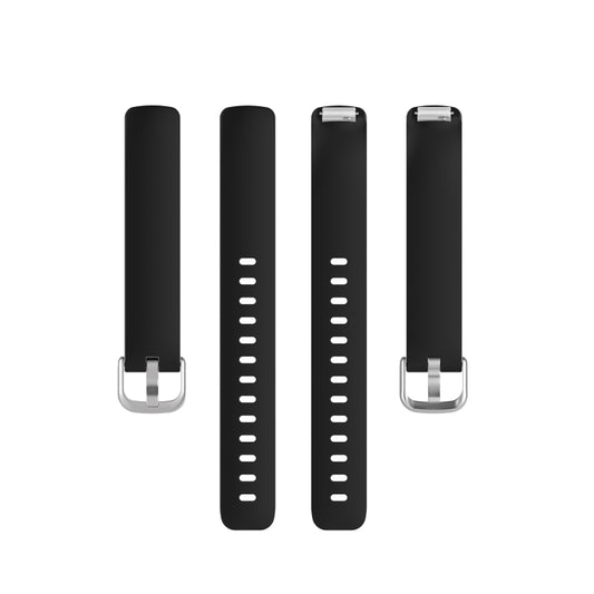For Fitbit Inspire 2 TPE Watch Band, Size:L(Black) by buy2fix