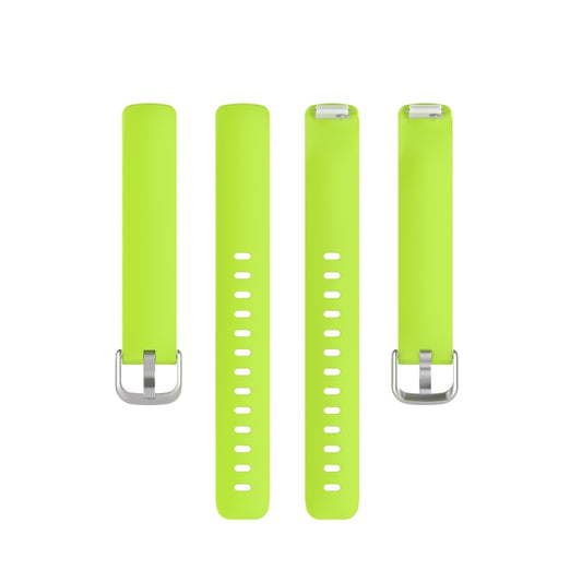 For Fitbit Inspire 2 TPE Watch Band, Size:L(Lime Green) by buy2fix