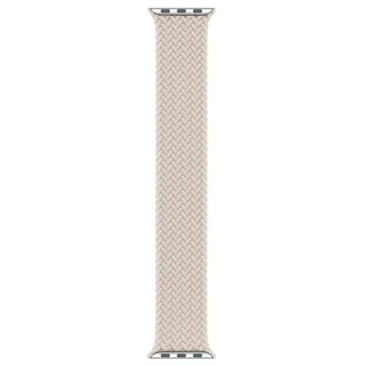 Nylon Single-turn Braided Watch Band For Apple Watch Series 9&8&7 41mm / SE 3&SE 2&6&SE&5&4 40mm / 3&2&1 38mm, Length:M 145mm (Starlight) by buy2fix