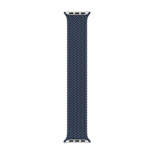 Nylon Single-turn Braided Watch Band For Apple Watch Ultra 49mm&Watch Ultra 2 49mm / Series 9&8&7 45mm / SE 3&SE 2&6&SE&5&4 44mm / 3&2&1 42mm, Length:S 138mm (Starlight Blue) by buy2fix
