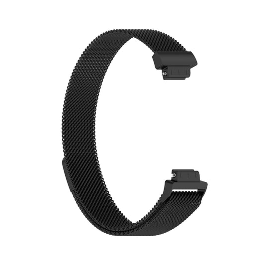 For Fitbit Inspire 2 Milanese Watch Band, Size:S(Black) by buy2fix