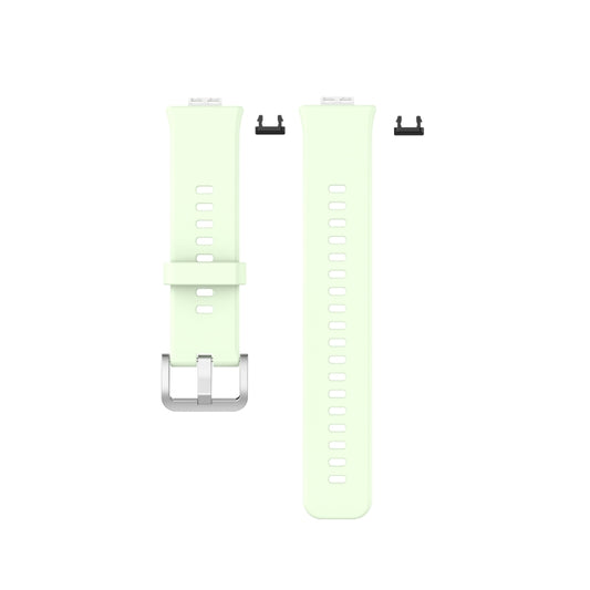 For Huawei Watch Fit Silicone Watch Band with Stainless Steel Buckle(Green) by buy2fix