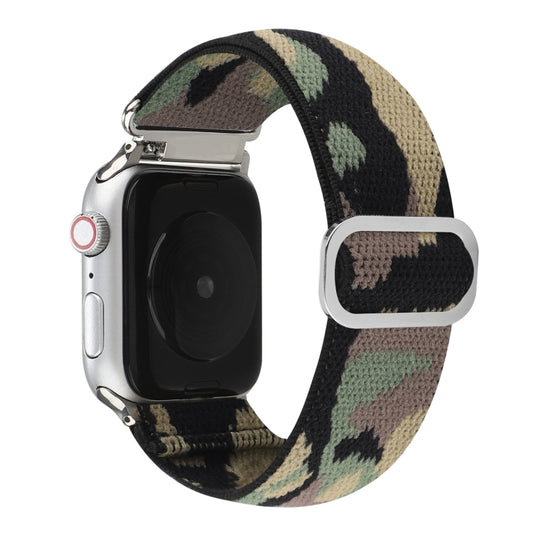 Metal Japanese Buckle Elastic Nylon Watch Band For Apple Watch Ultra 49mm&Watch Ultra 2 49mm / Series 9&8&7 45mm / SE 3&SE 2&6&SE&5&4 44mm / 3&2&1 42mm(9) by buy2fix