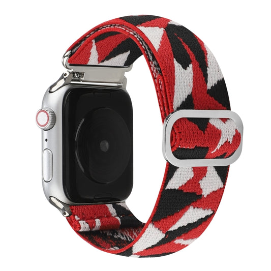 Metal Japanese Buckle Elastic Nylon Watch Band For Apple Watch Series 7 41mm / 6 & SE & 5 & 4 40mm / 3 & 2 & 1 38mm(10) by buy2fix