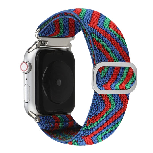 Metal Japanese Buckle Elastic Nylon Watch Band For Apple Watch Series 7 41mm / 6 & SE & 5 & 4 40mm / 3 & 2 & 1 38mm(18) by buy2fix