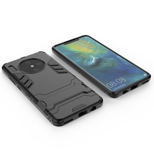 For Huawei Mate 30 PC + TPU Shockproof Protective Case with Holder(Black) by buy2fix