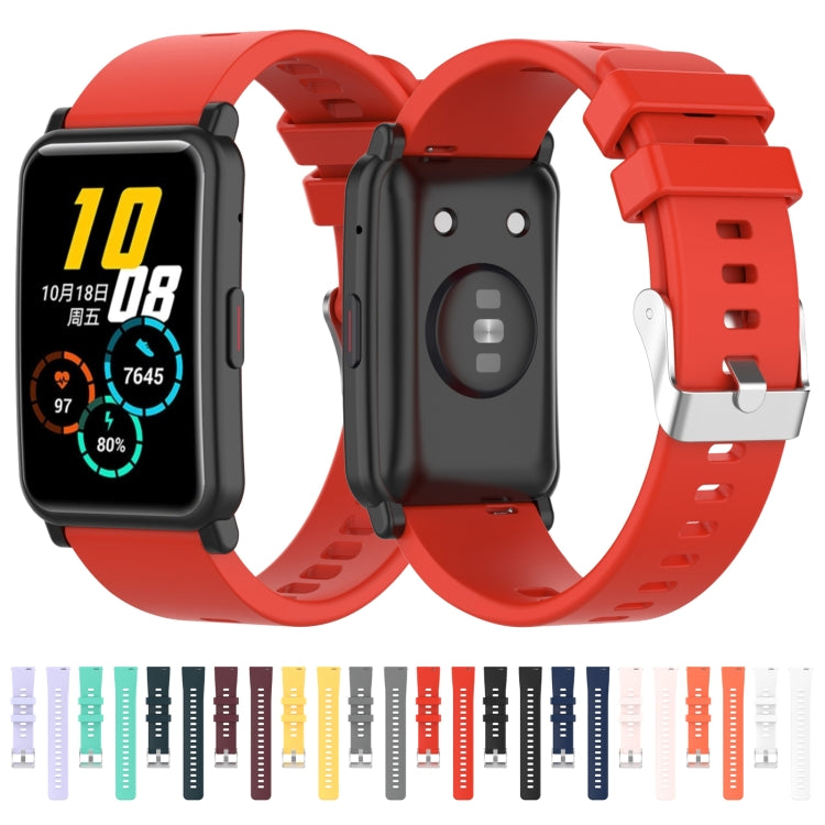 For Huawei Honor Watch ES Silicone Watch Band(Black) by buy2fix