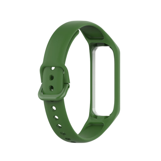 For Samsung Galaxy Fit 2 Silicone Watch Band(Dark Green) by buy2fix