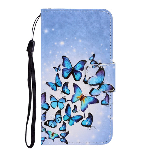 Colored Drawing Horizontal Flip Leather Case with Holder & Card Slot & Wallet For Huawei P Smart 2021 / Y7a(Many Butterflies) by idewei