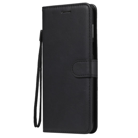 For Motorola Moto G 5G Plus Solid Color Horizontal Flip Protective Leather Case with Holder & Card Slots & Wallet & Photo Frame & Lanyard(Black) by buy2fix