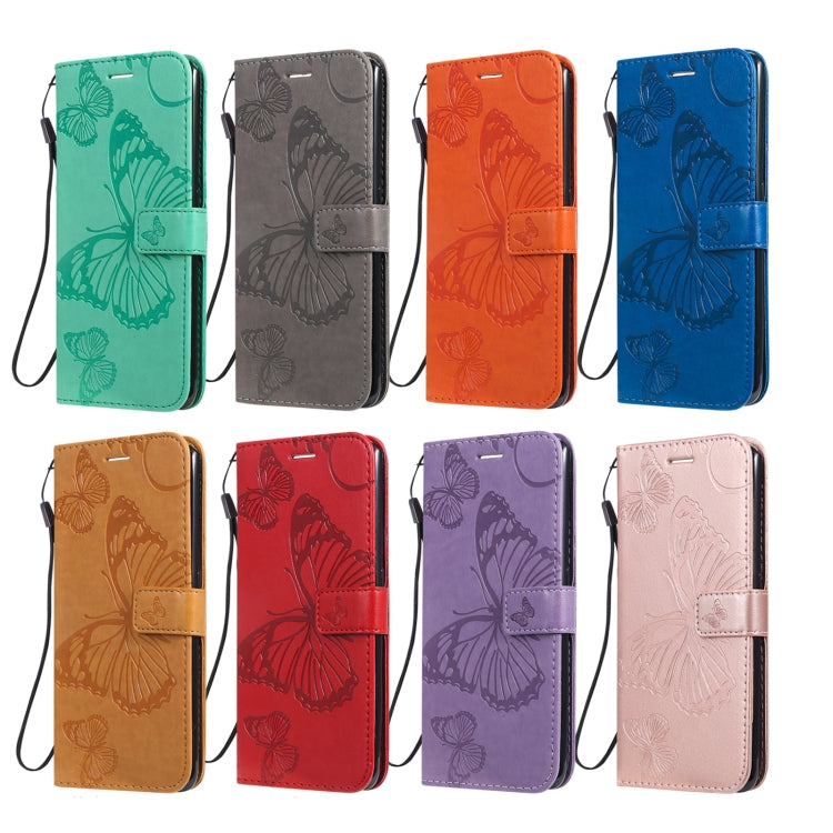 For Xiaomi Poco X3 NFC 3D Butterflies Embossing Pattern Horizontal Flip Leather Case with Holder & Card Slot & Wallet(Rose Gold) by buy2fix