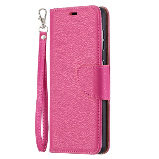 For Samsung Galaxy S21 5G Litchi Texture Pure Color Horizontal Flip Leather Case with Holder & Card Slots & Wallet & Lanyard(Rose Red) by buy2fix