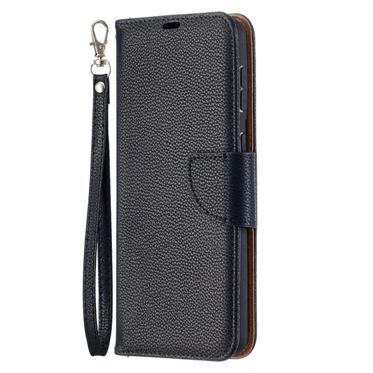 For Samsung Galaxy S21+ 5G Litchi Texture Pure Color Horizontal Flip Leather Case with Holder & Card Slots & Wallet & Lanyard(Black) by buy2fix