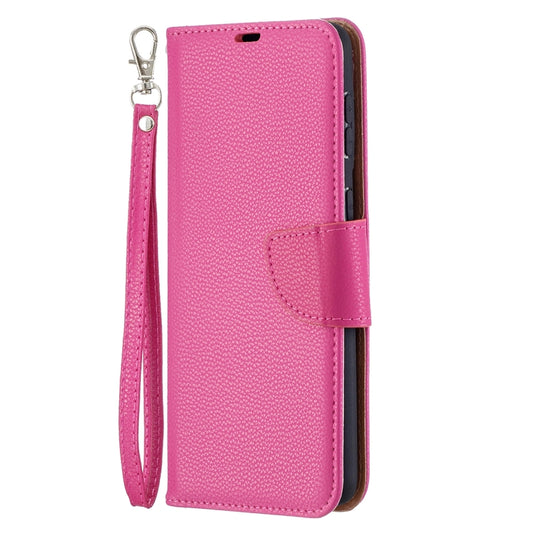 For Samsung Galaxy S21+ 5G Litchi Texture Pure Color Horizontal Flip Leather Case with Holder & Card Slots & Wallet & Lanyard(Rose Red) by buy2fix