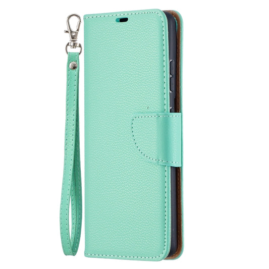 For Samsung Galaxy S21 Ultra 5G Litchi Texture Pure Color Horizontal Flip Leather Case with Holder & Card Slots & Wallet & Lanyard(Green) by buy2fix