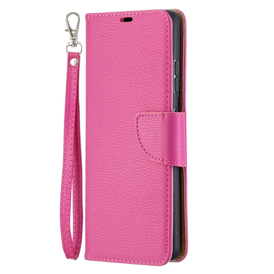 For Samsung Galaxy S21 Ultra 5G Litchi Texture Pure Color Horizontal Flip Leather Case with Holder & Card Slots & Wallet & Lanyard(Rose Red) by buy2fix