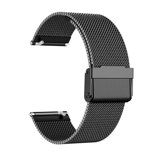 For Suunto 9 Milanese Nice Buckle Replacement Wrist Strap Watchband(Black) by buy2fix