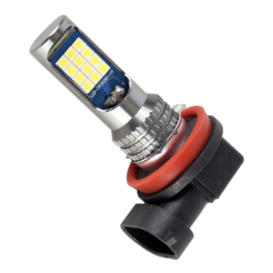 H11 / H8 2 PCS DC12-24V / 8.6W Car Fog Lights with 24LEDs SMD-3030 & Constant Current, Bag Packagin(White Light) by buy2fix