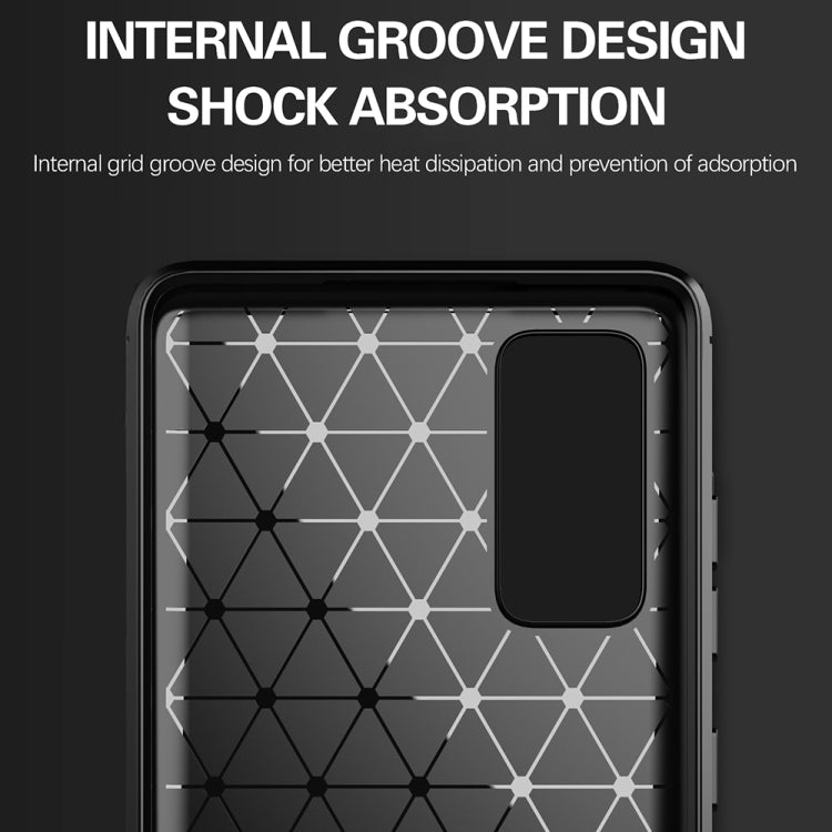 For Samsung Galaxy S20 FE Brushed Texture Carbon Fiber TPU Case(Black) by buy2fix