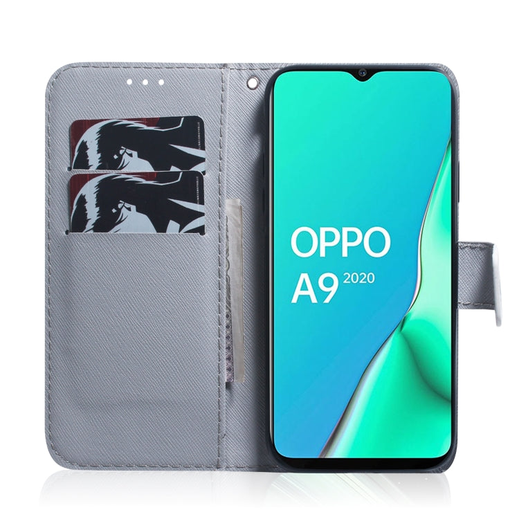 For OPPO A11x / A11 / A5 (2020) / A9 (2020) Coloured Drawing Horizontal Flip Leather Case, with Holder & Card Slots & Wallet(Lion) by buy2fix