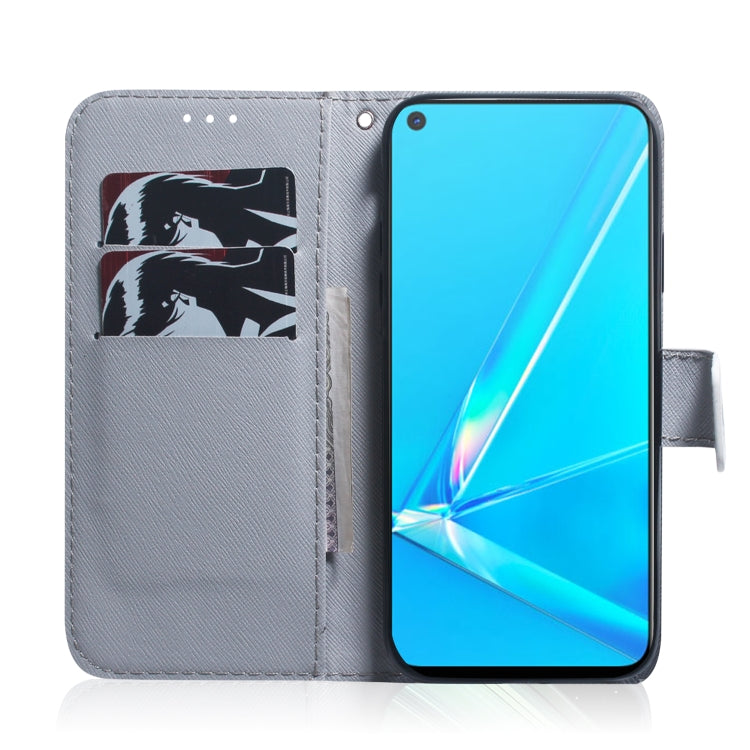 For OPPO A52 / A72 / A92 Coloured Drawing Horizontal Flip Leather Case, with Holder & Card Slots & Wallet(White Wolf) by buy2fix