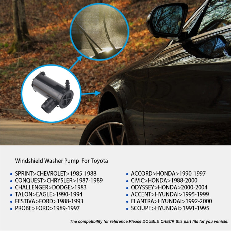 High Pressure Windshield Washer Wipers Washer Pump 85310-22080 for Honda by buy2fix