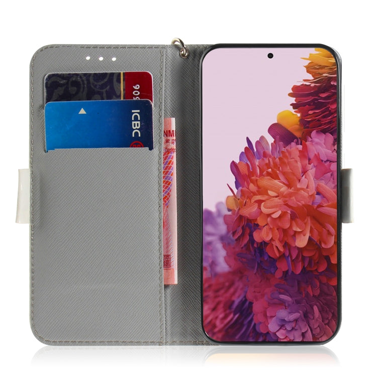 For Samsung Galaxy S21 Ultra 5G 3D Colored Drawing Horizontal Flip Leather Case with Holder & Card Slots & Wallet & Lanyard(Watercolor Flower) by buy2fix