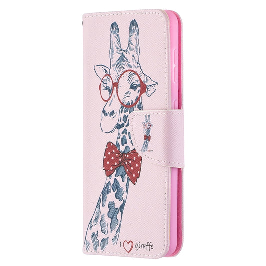 For Samsung Galaxy S21 5G Colored Drawing Pattern Horizontal Flip Leather Case with Holder & Card Slots & Wallet(Deer) by buy2fix