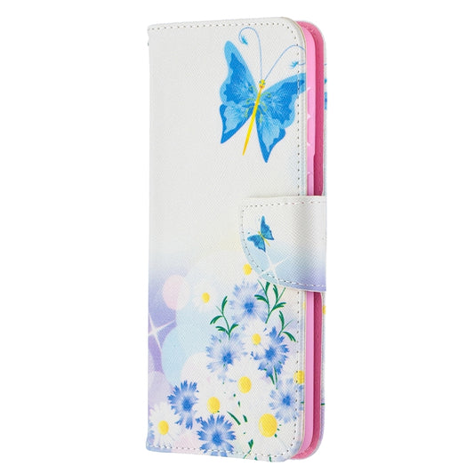 For Samsung Galaxy S21+ 5G Colored Drawing Pattern Horizontal Flip Leather Case with Holder & Card Slots & Wallet(Flower and Butterfly) by buy2fix