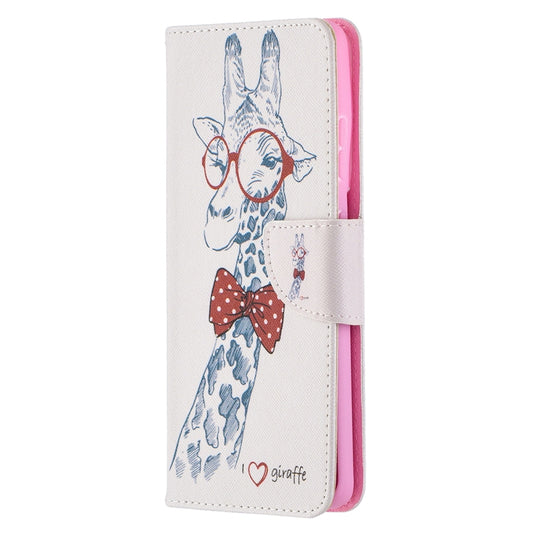For Samsung Galaxy S21 Ultra 5G Colored Drawing Pattern Horizontal Flip Leather Case with Holder & Card Slots & Wallet(Deer) by buy2fix